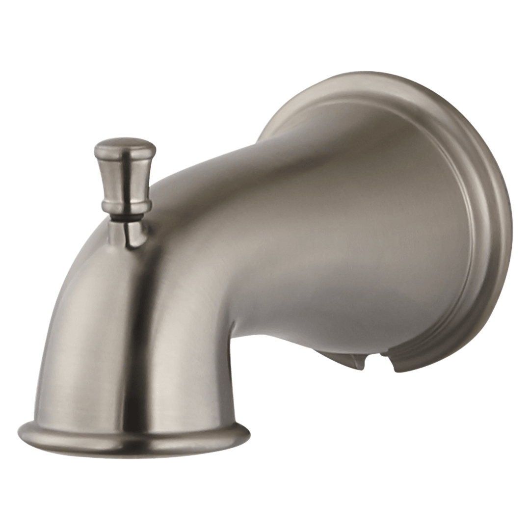 Quick Connect Tub Spout with Diverter in PVD Brushed Nickel