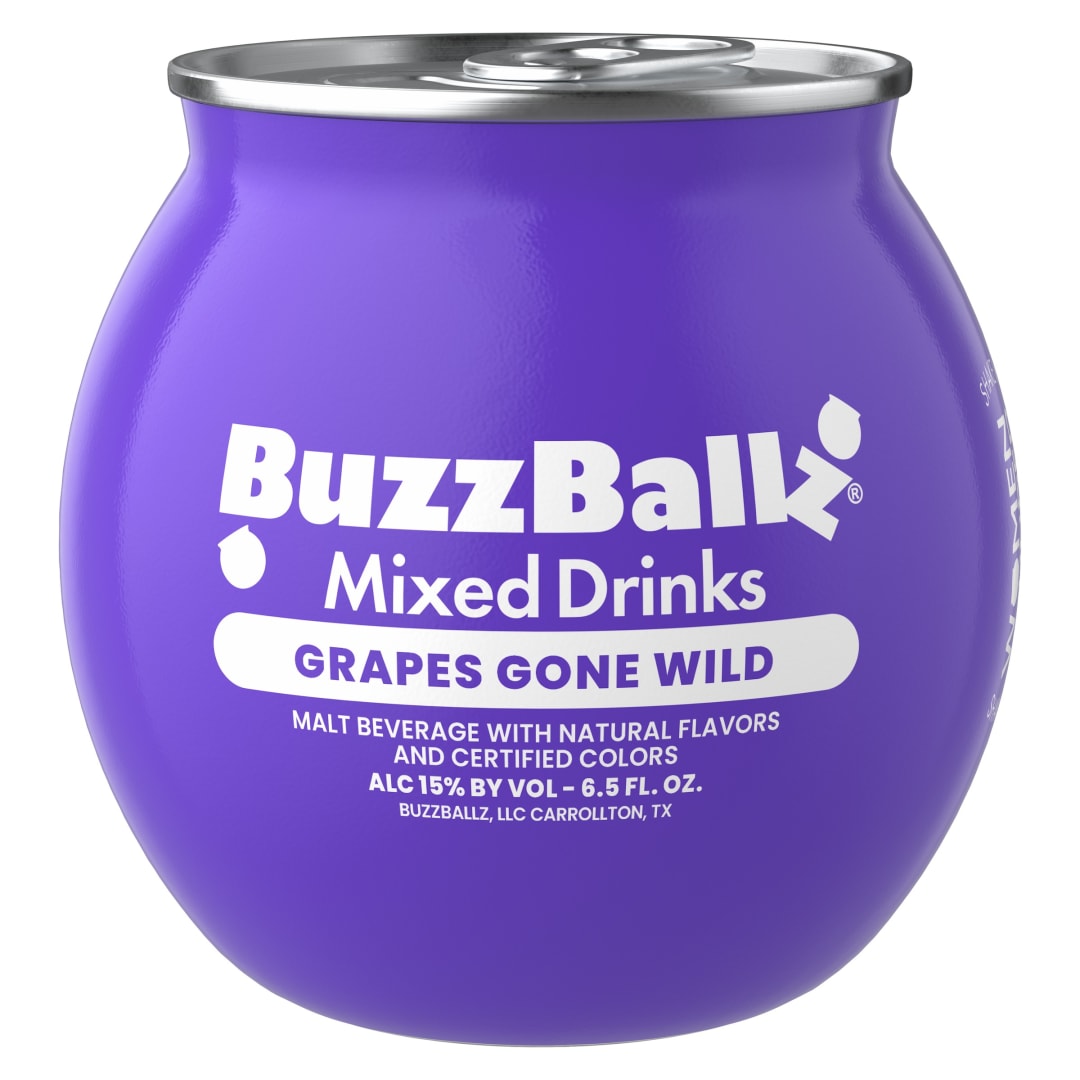 BuzzBallz Grape Malt Beverage Cocktail 6.5fl oz 30 Proof