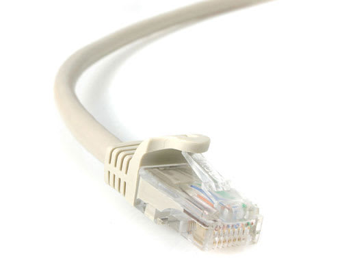 8 ft Gray Snagless Cat5e UTP Patch Cable