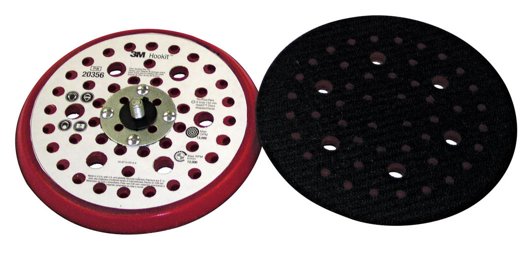 Suporte 3M™ Hookit™ Clean Sanding™, 152mm diâmetro, Rosca Externa 5/16” – 24 fios , 54 furos - PN20356