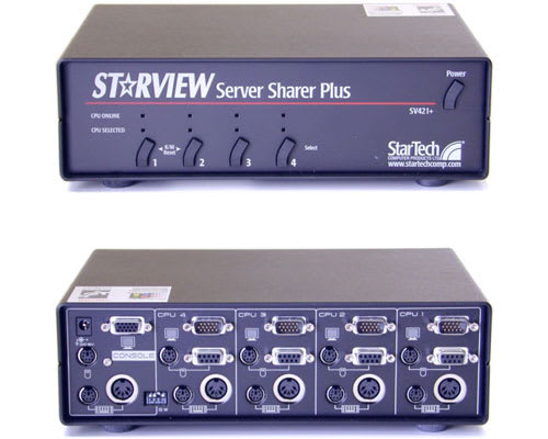 *D*** DISCONTINUED ** StarView Server Sharer Plus 4-Port KVM Switch