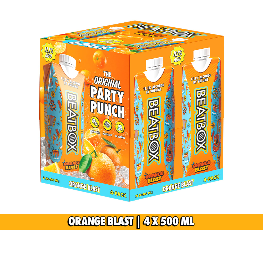Beatbox Tetra Orange Hard Punch, 16.9 fl oz 4 Pack Box 11.1% ABV