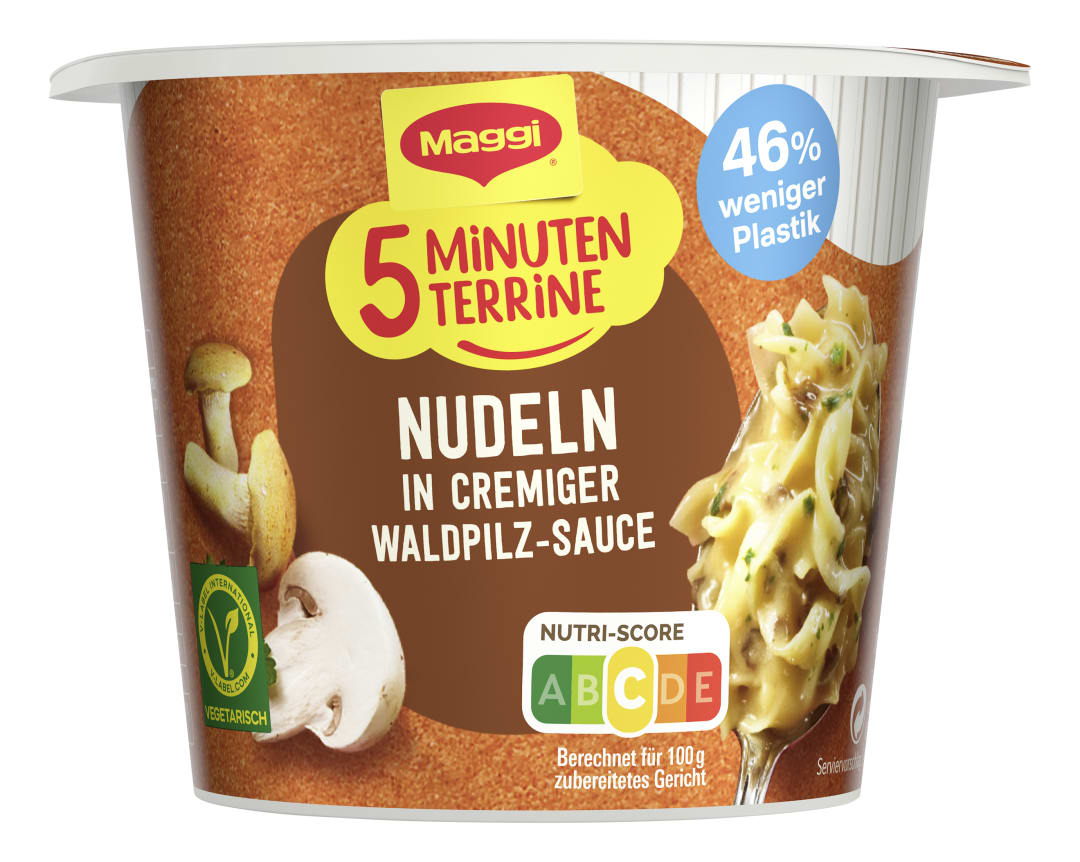 MAGGI 5 MINUTEN TERRINE Nudeln Waldpilz Sauce 56g