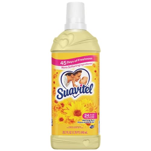 Suavitel Complete Liquid Fabric Softener, Fabric Conditioner, HE Compatible, 25 Small Loads, Morning Sun Scent, 25 fl oz Bottle