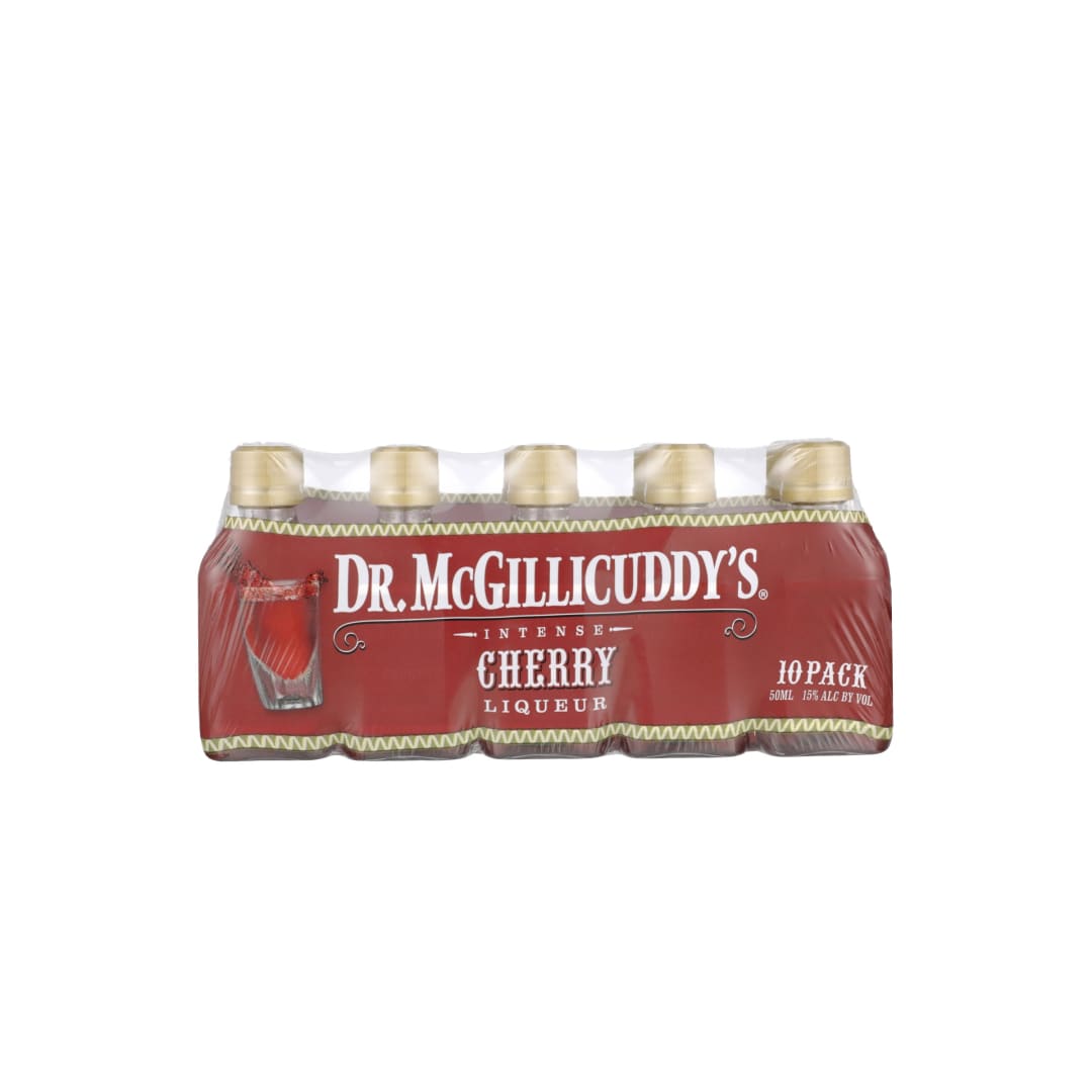 Dr McGillicuddy's Cherry Liqueur 10 Pack 50ml 48 Proof
