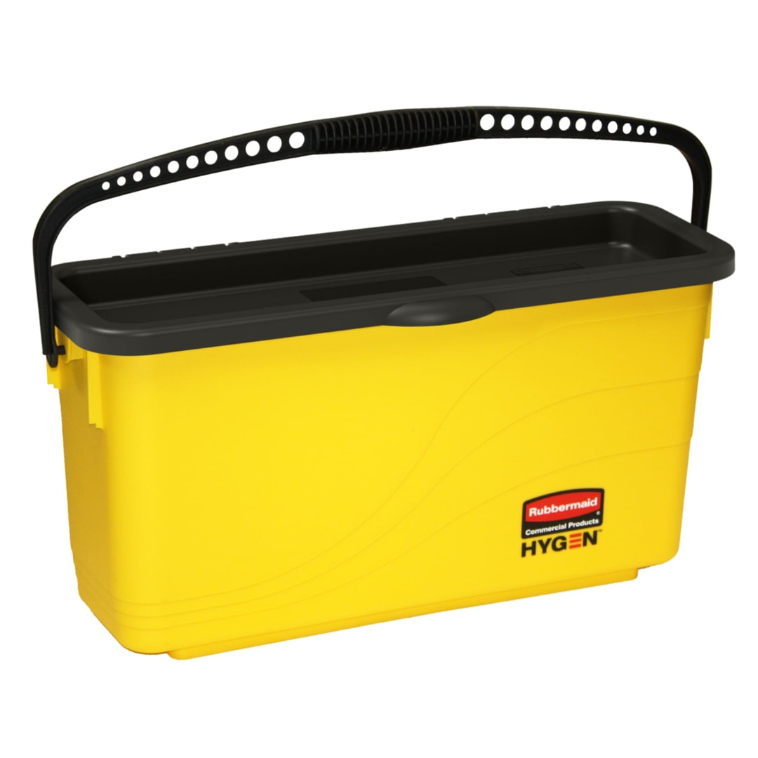 Rubbermaid Commercial Products HYGEN Microfiber Charging Bucket, Yellow