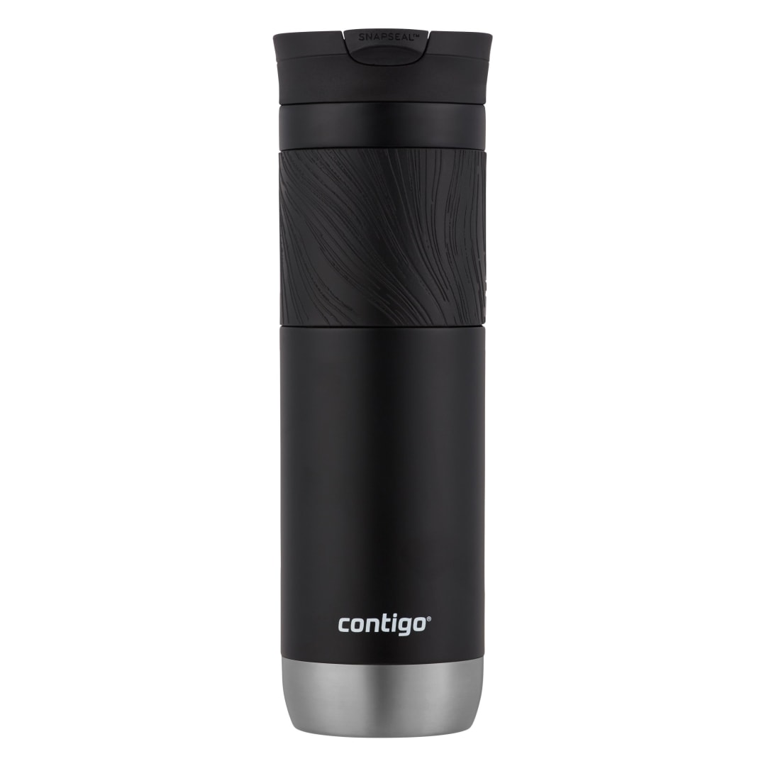 Contigo® Byron 2.0 Stainless Steel Travel Mug with SNAPSEAL™ Lid and Grip, Licorice, 24 oz