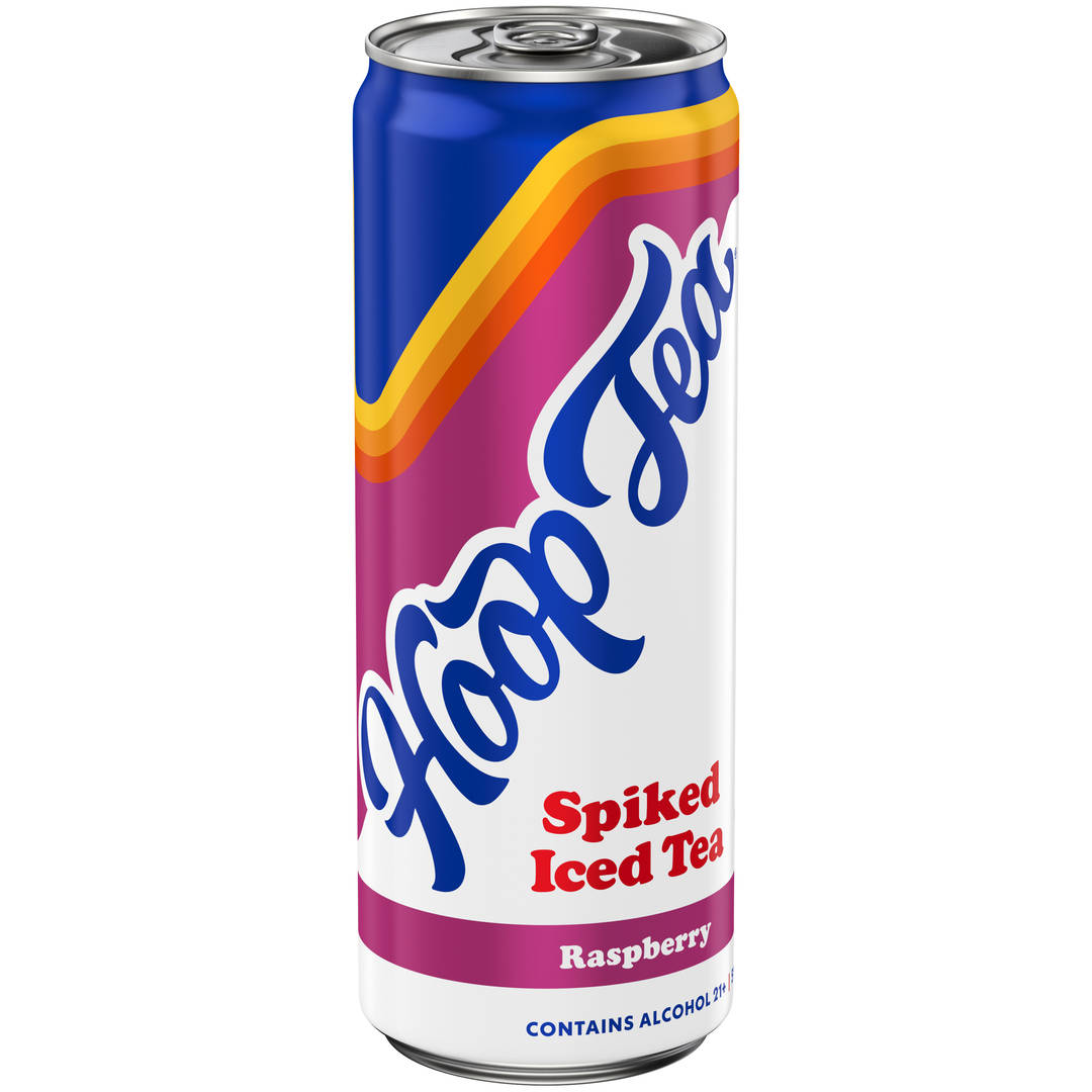 Hoop Tea Raspberry 12 oz Single CAN Sleek 5ABV