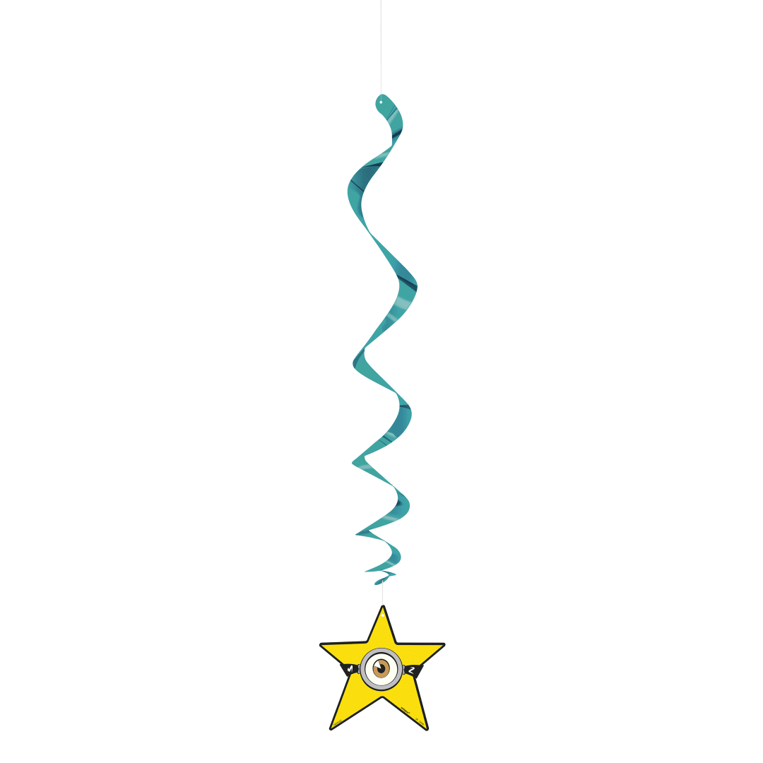 Minions 3 26" Hanging Swirl Decorations, 3ct