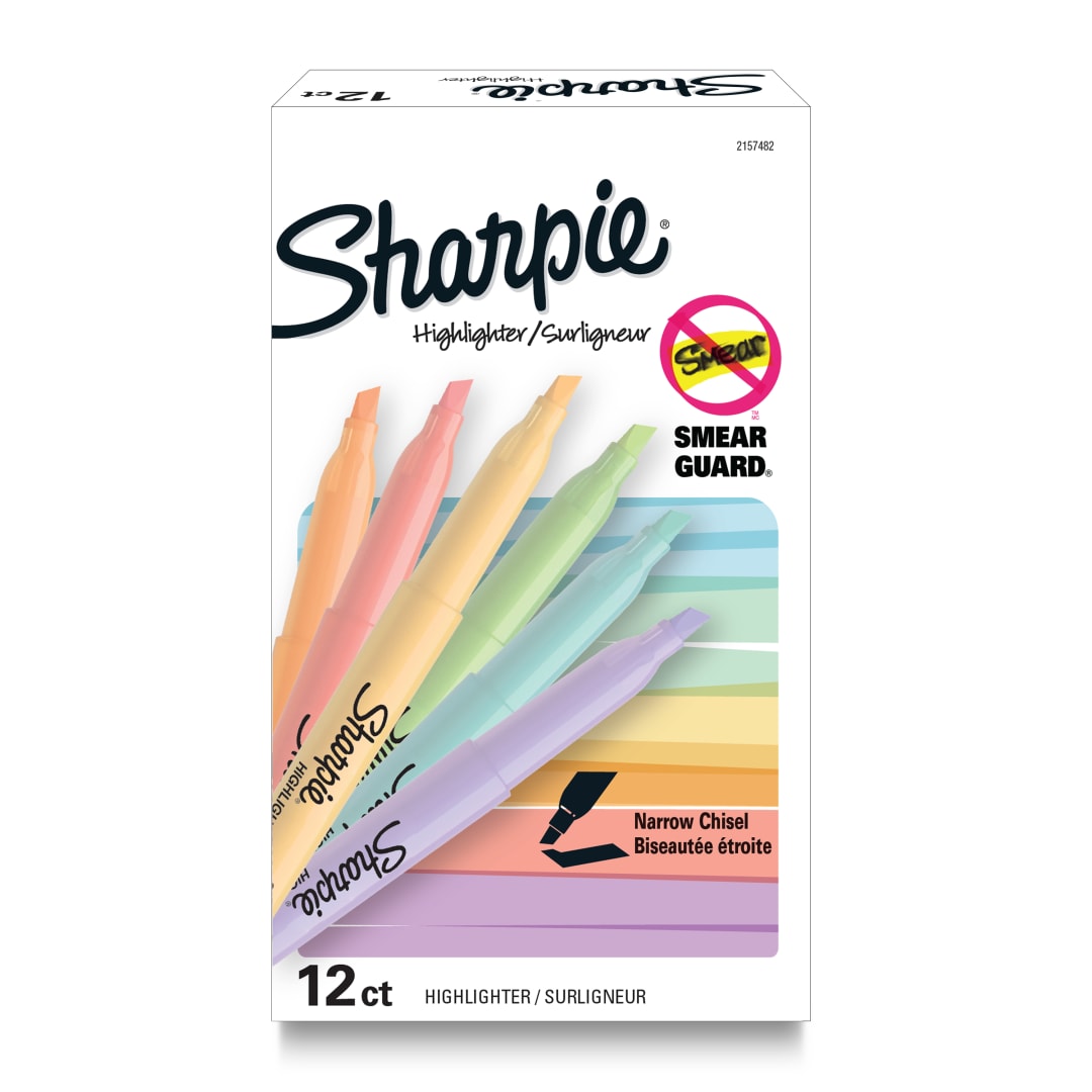 SHARPIE POCKET PASTEL ASST 12CT BOX