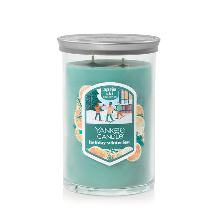 Yankee Candle Holiday Winterfest, 20 oz Large Tumbler Candle with up to 80 Hour Burn Time