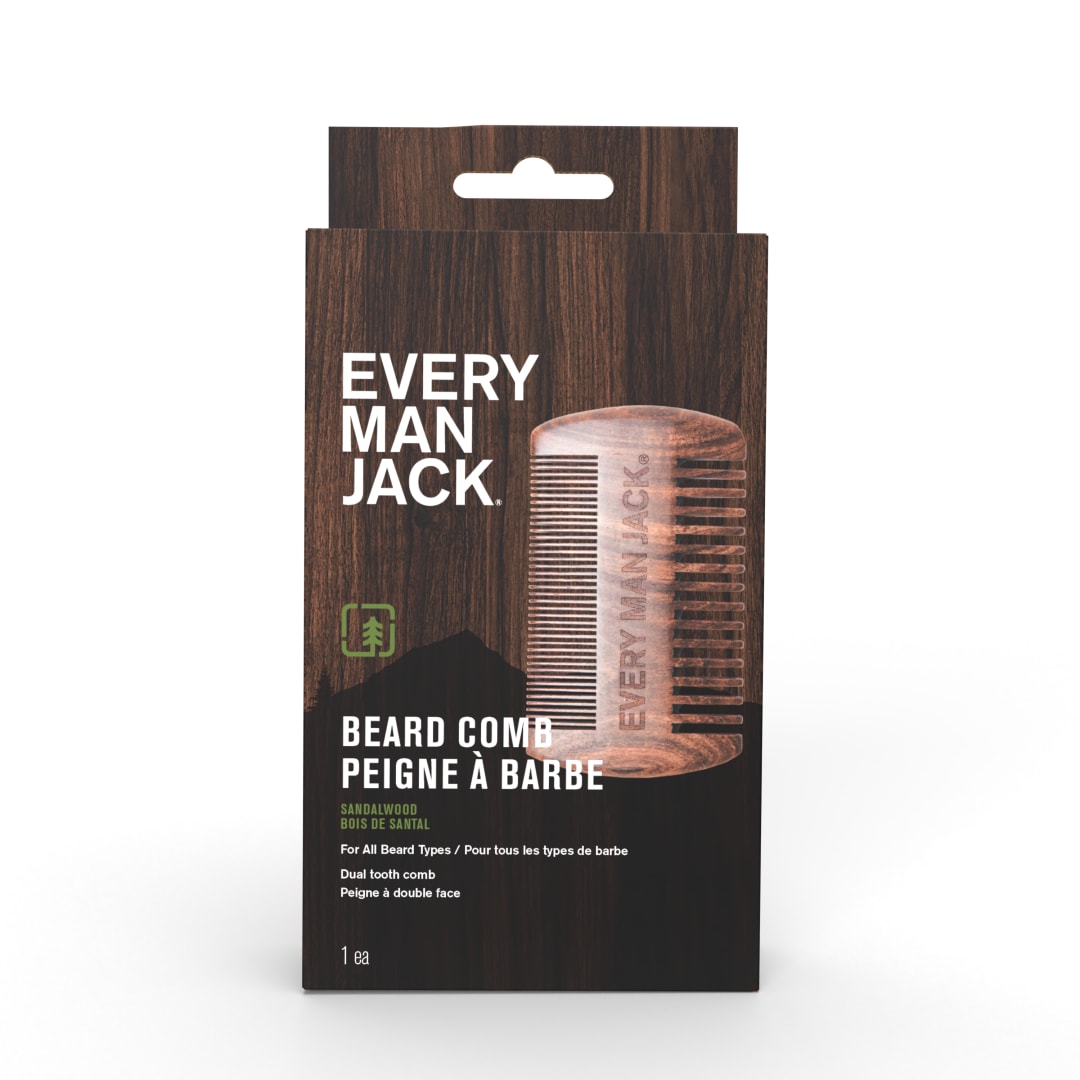 Every Man Jack Beard Comb Ebony Wood