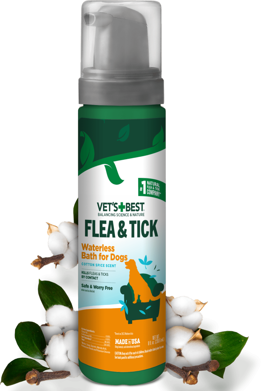 Vet's Best Waterless Bath for Dogs – 8oz