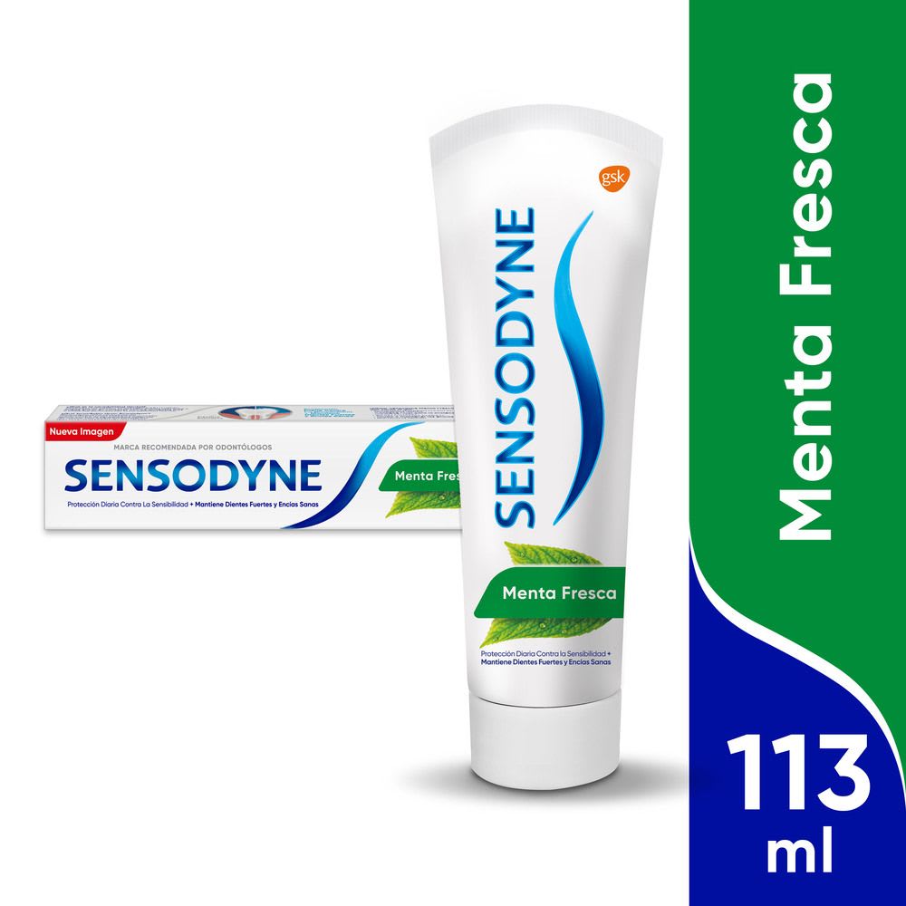 Sensodyne Pasta de Dientes Menta Fresca Uso diário 113g