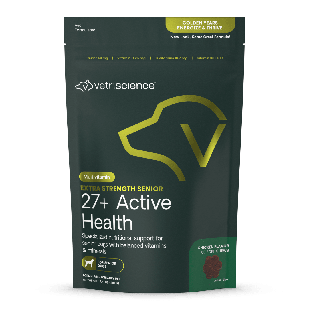 VS Extra Strength Senior 27+ Active Health Chews, Senior Dogs, Chicken, 60ct