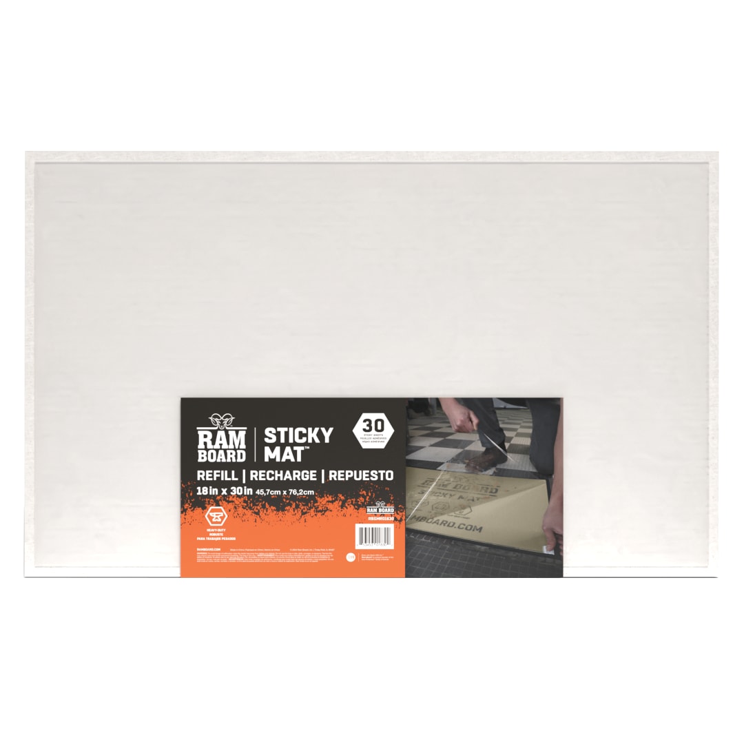 Ram Board Sticky Mat Refills, 18" x 30"