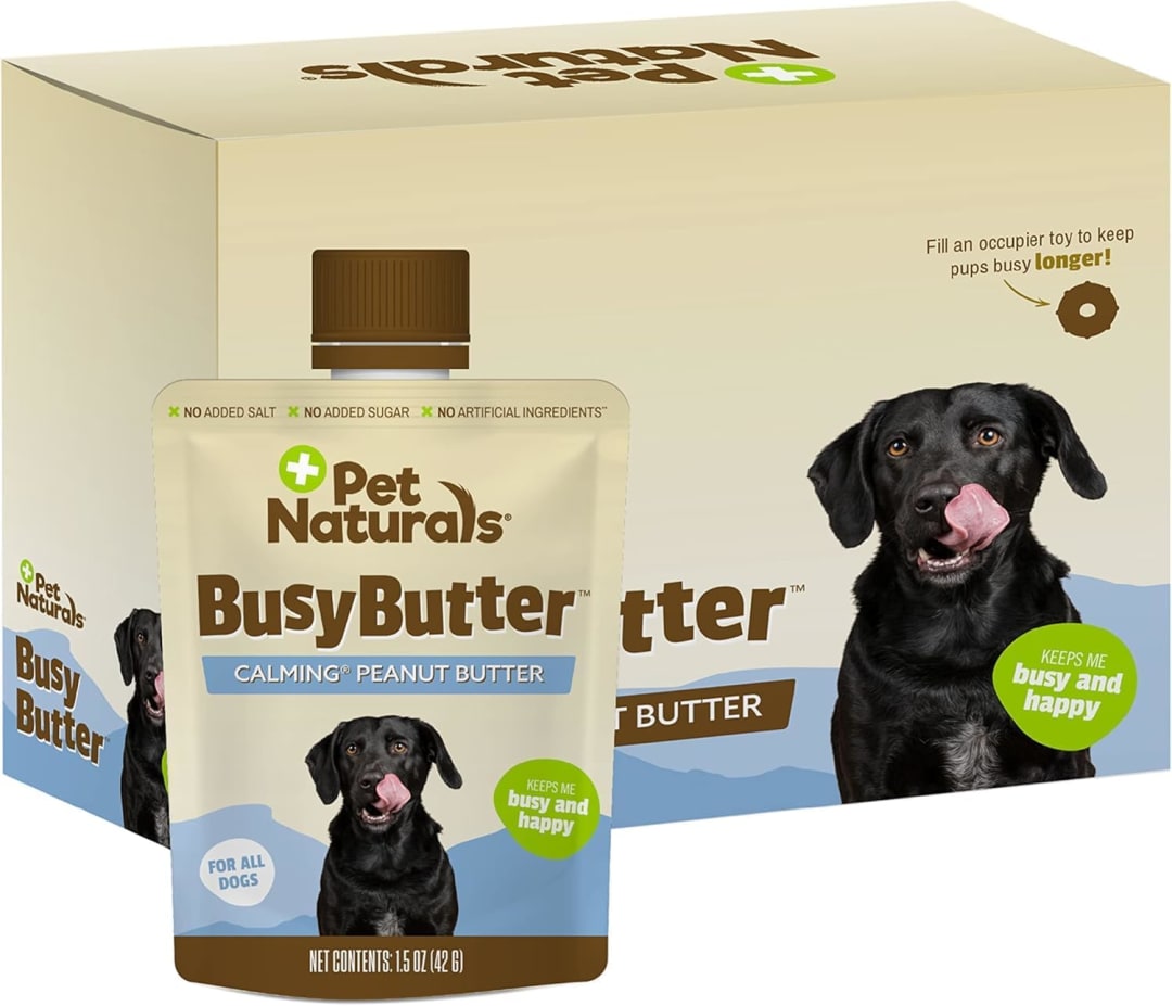PN BusyButter, Dogs, 6 Pack of 1.5oz Pouches