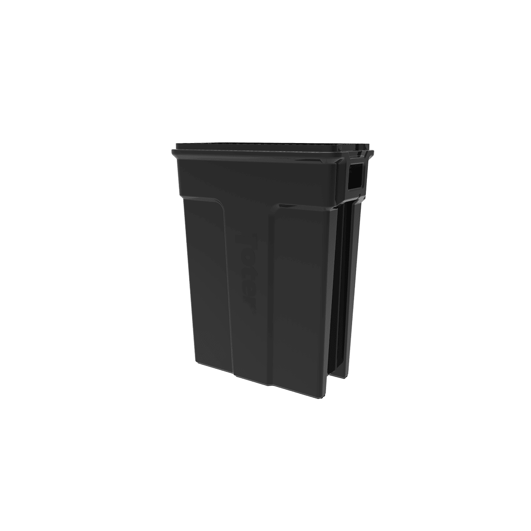 23 Gallon Slimline Rectangular Trash Can - Black