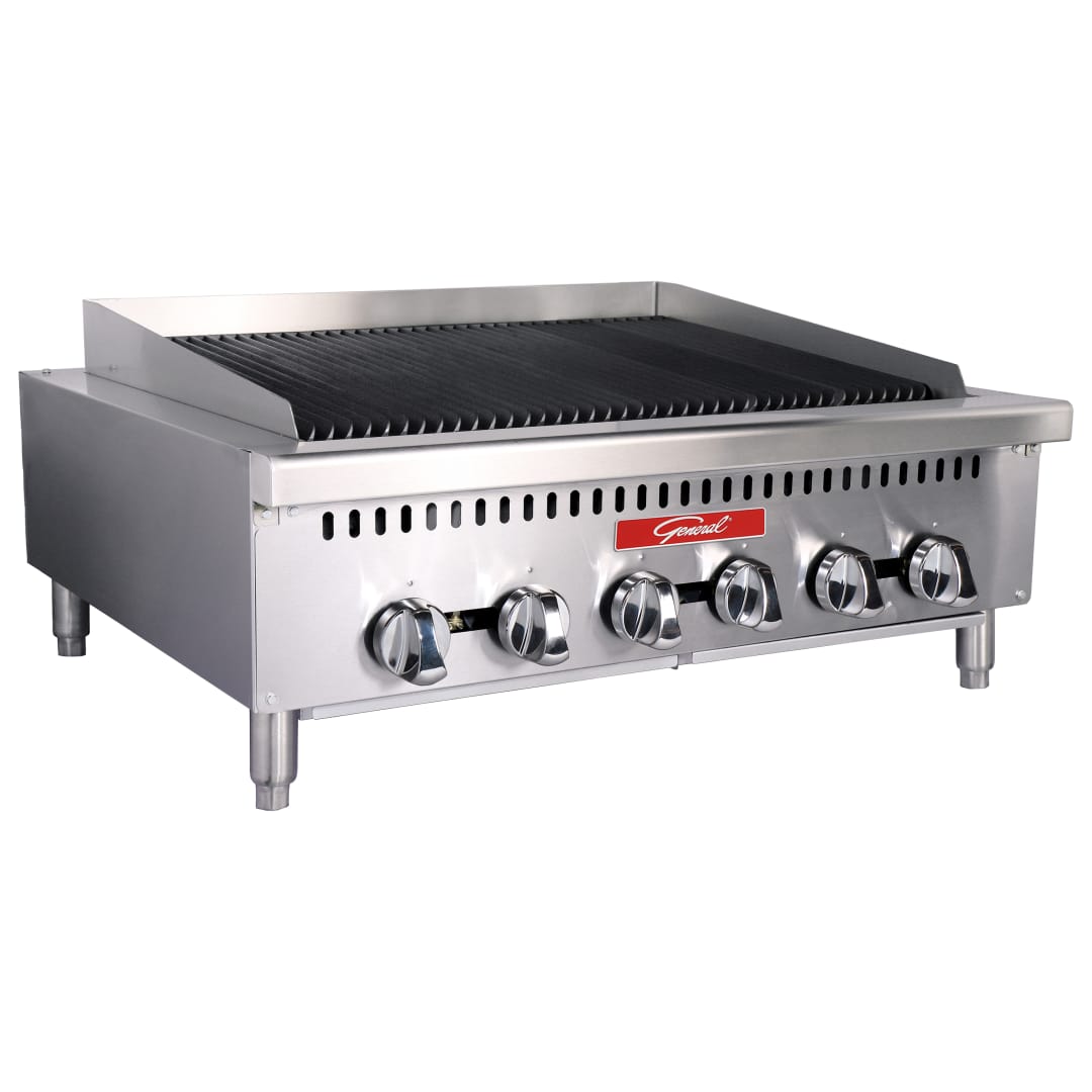 GCRB-36NGS - General Radiant Charbroiler, 36" - 90K BTU NG Gas