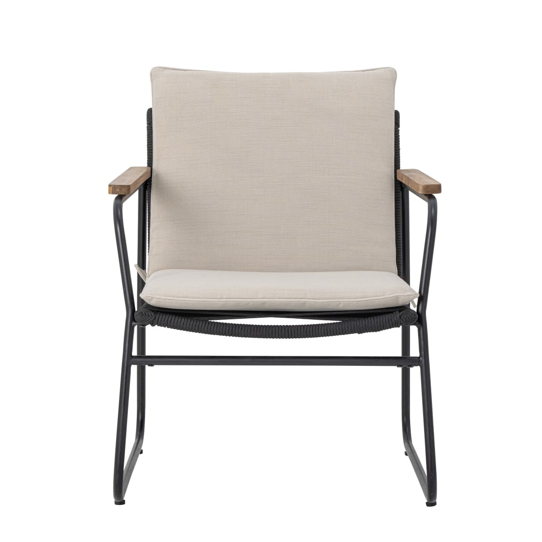 82059681 - Hampton Lounge Chair, Black, Iron STOCK: 74