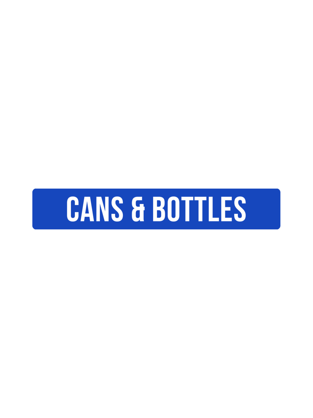  FUSION - Label - Hd Front-Load - Cans &amp; Bottles - Blue