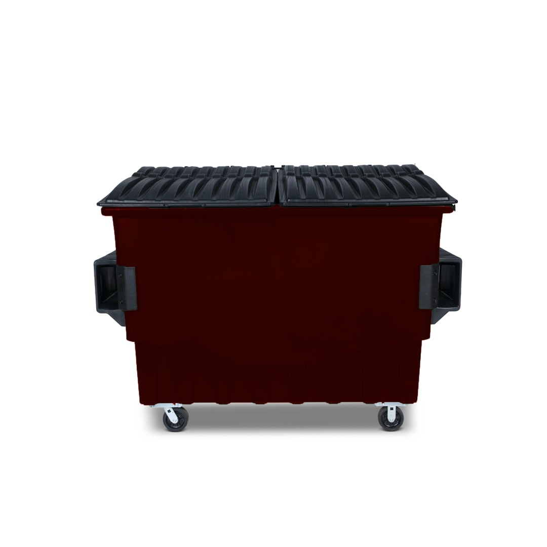 3 Cubic Yard 1500 lbs. Capacity Front Load Container - Brown