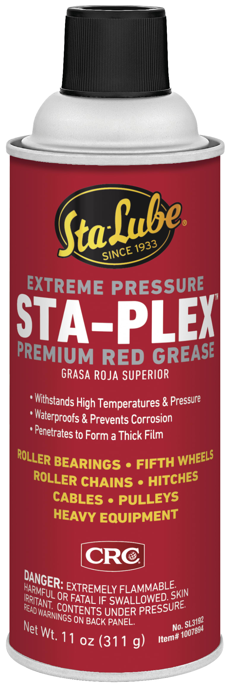 Sta-Lube Sta-Plex Premium Red Grease 1X11OZ