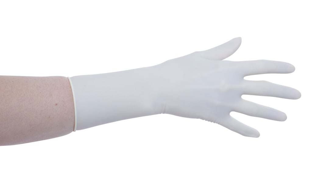 KRUTEX Polyisoprene Latex-Free Surgical Gloves (Pair), White, Size 6.5, Sterile