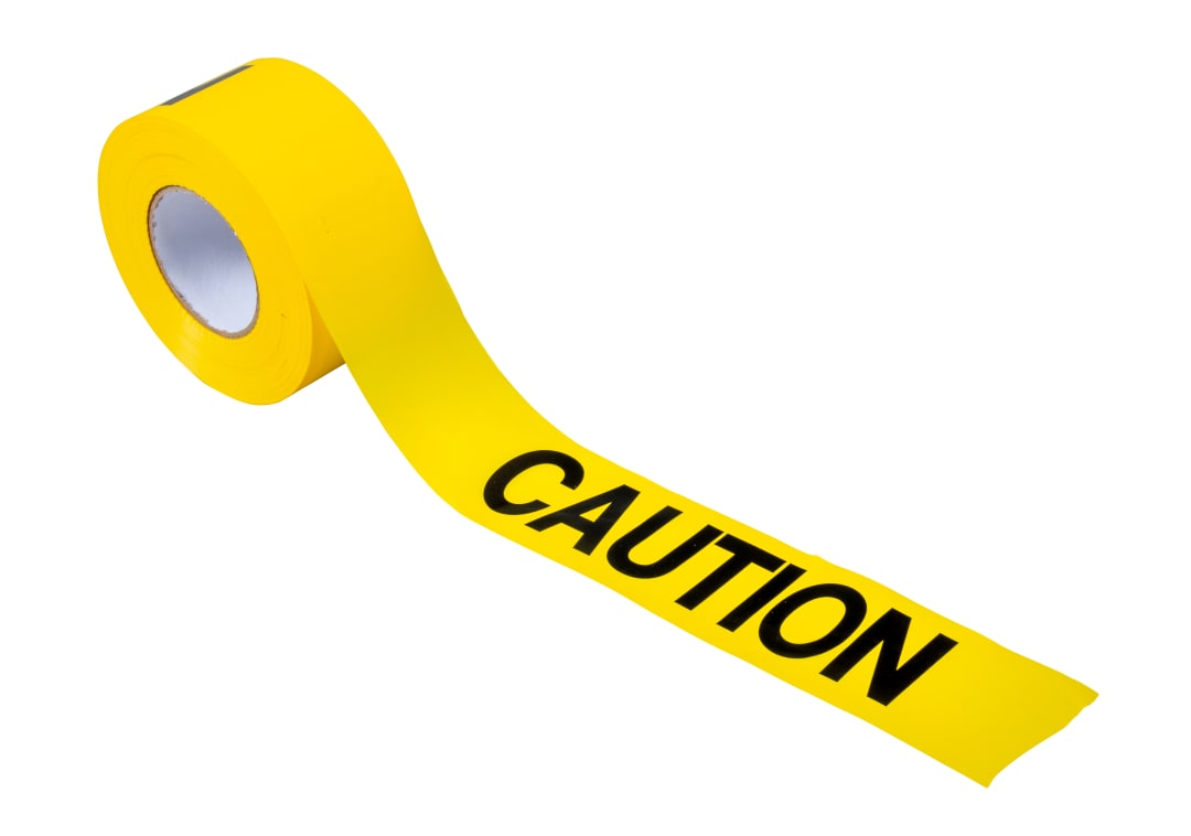 Barricade Tape-CAUTION 1000'x3"x2MiL