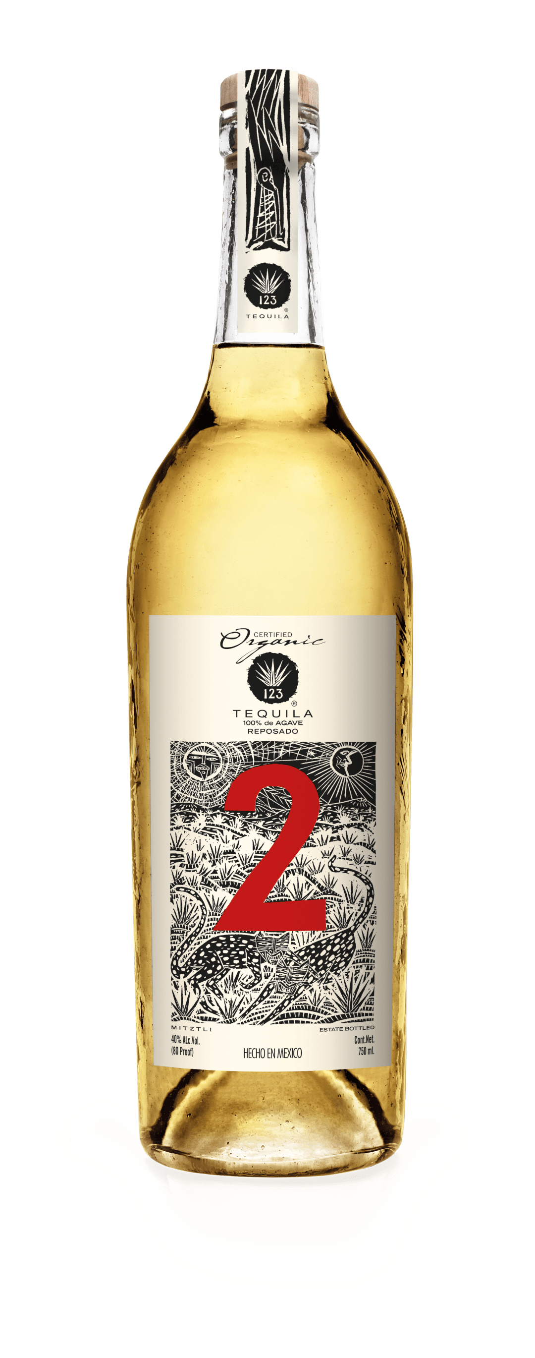 123 Tequila Organic Reposado Dos 6B 750ML