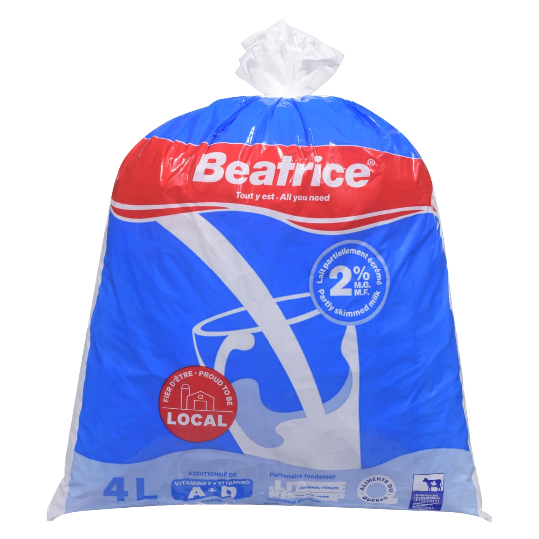 Beatrice Partly Skimmed Milk 2%, 4L