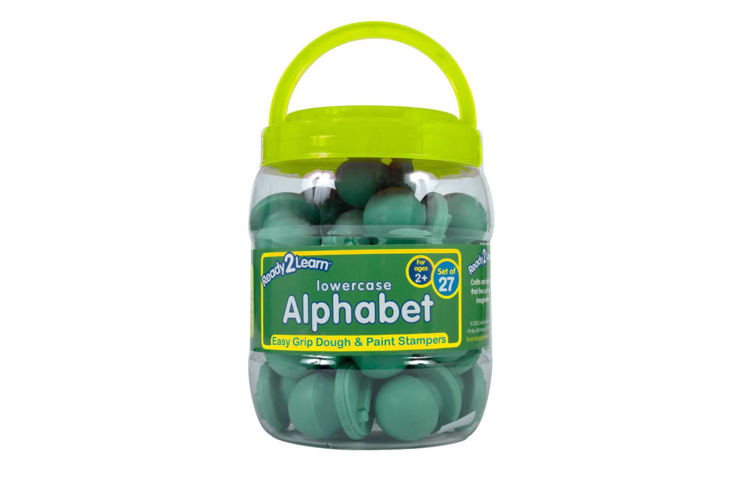 Easy Grip Dough and Paint Stampers - Lowercase Alphabet - Set of 27
