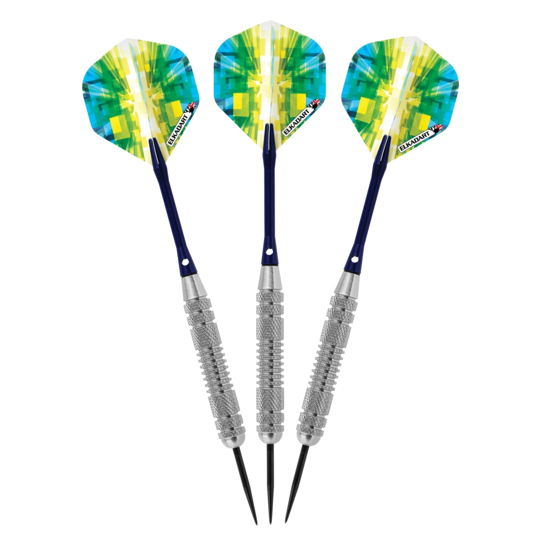 Elkadart Prism Ringed Silver Steel Tip Darts 23 Grams