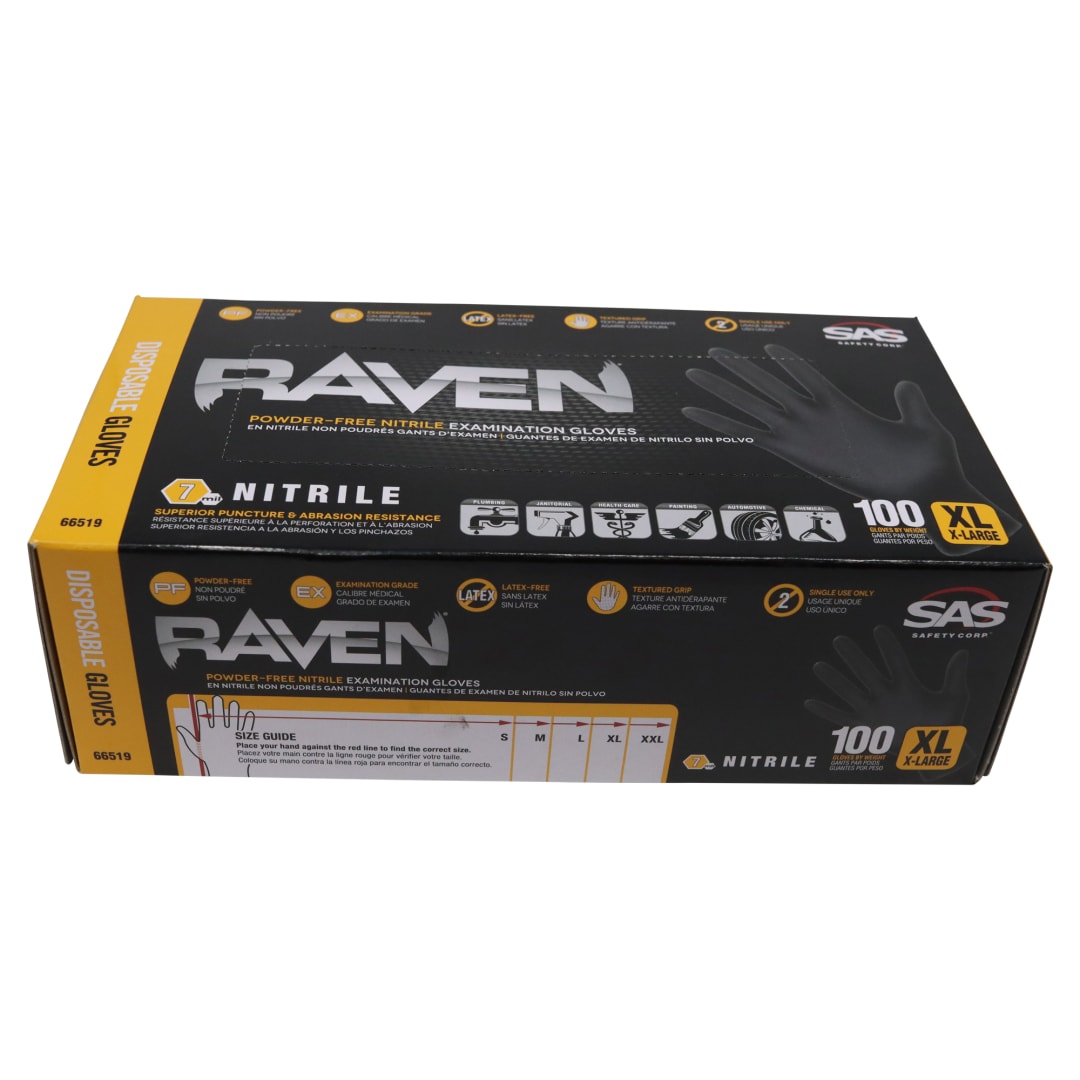 XL Black Raven Gloves