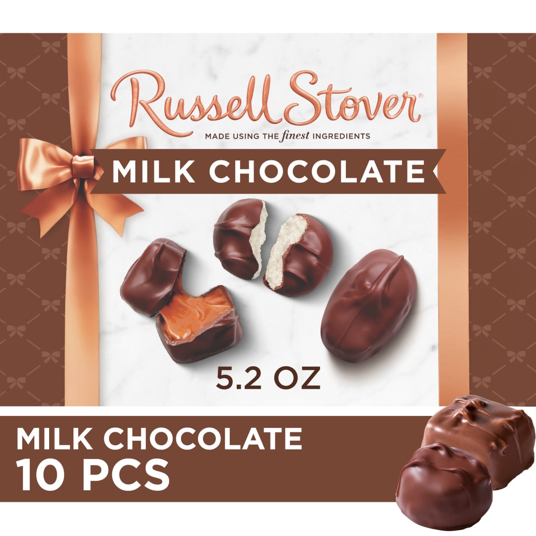 RUSSELL STOVER Assorted Milk Chocolate Candy Gift Box., 5.2 oz.