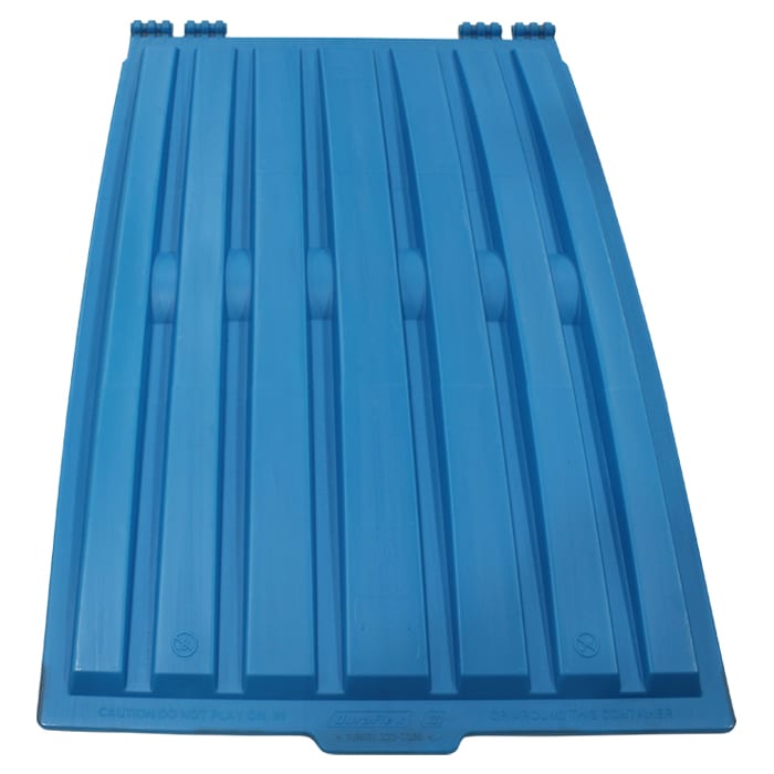Galbreath™ Lid Poly 36 X 58 Single Wall Double Lip Blue