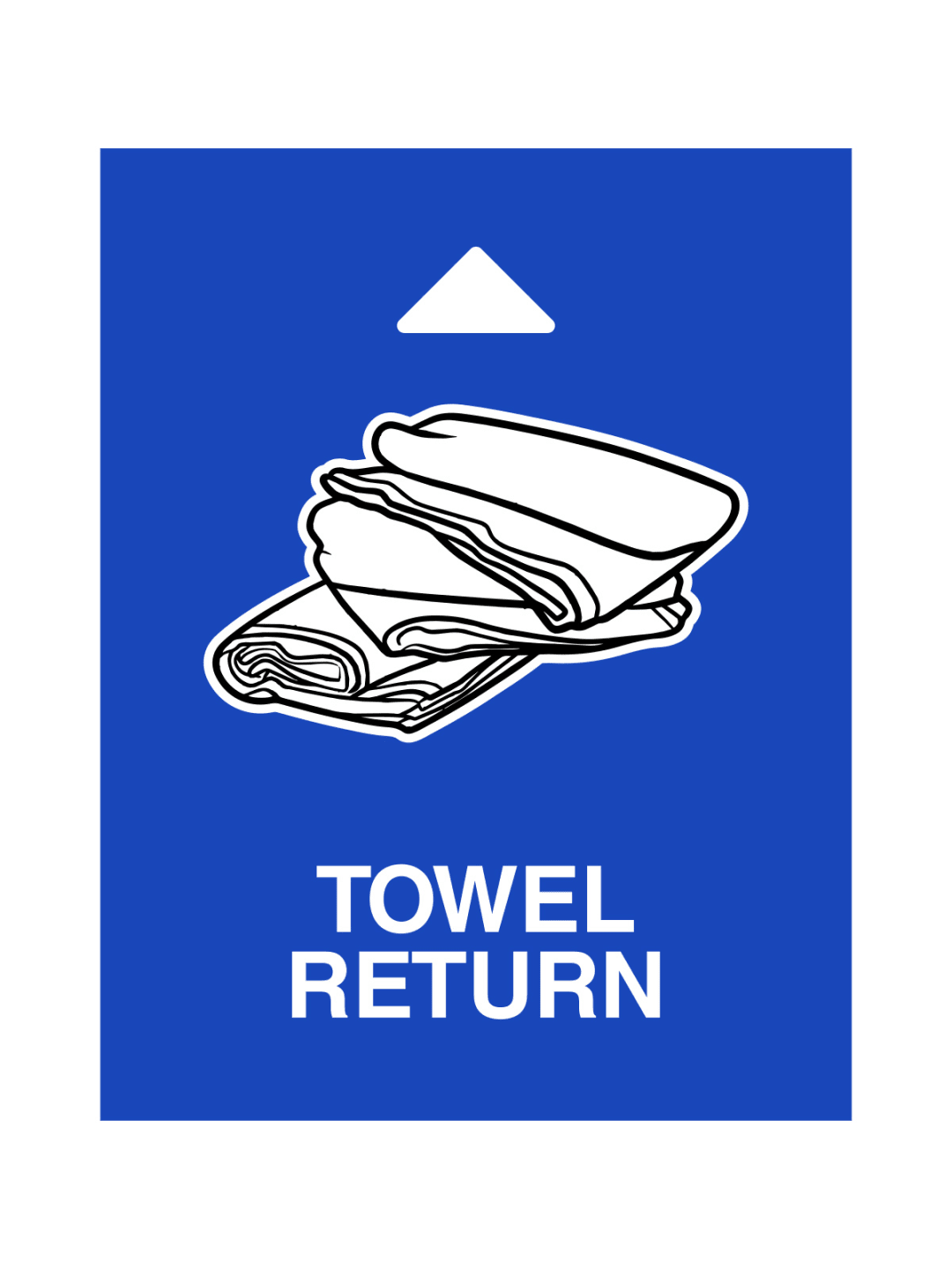  AURA - Sign - Towel Return - Blue
