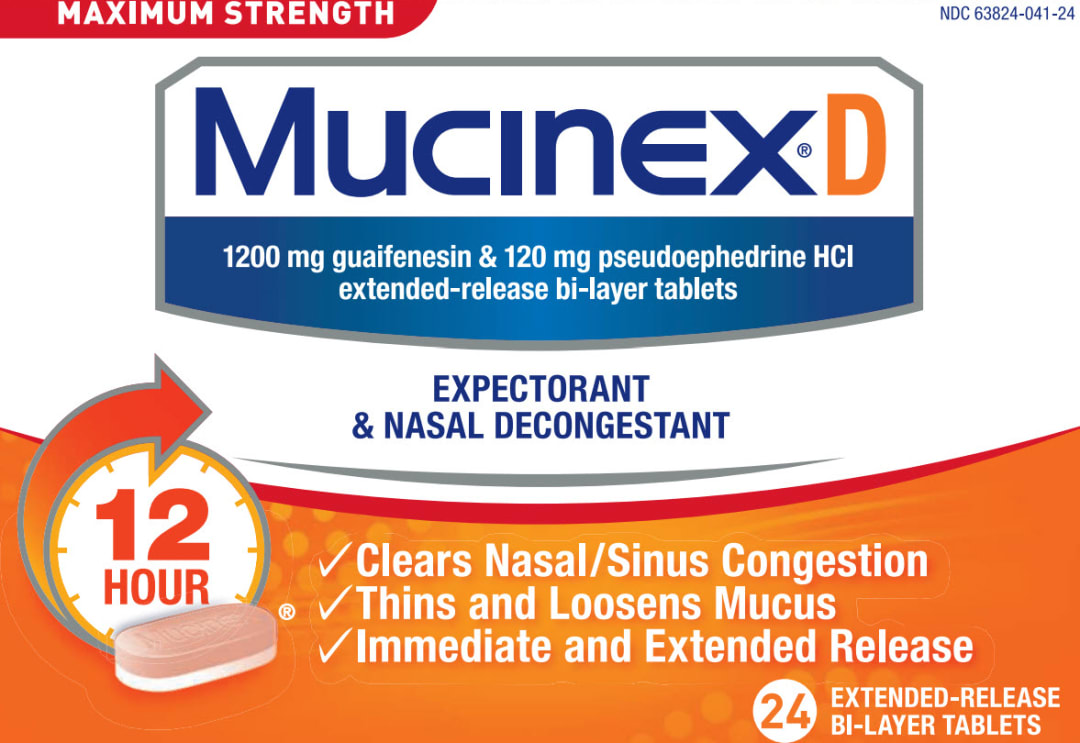 MUCINEX® D MAX STRENGTH 24 ct. Gravity Feed Display 24 ct. - COSTCO