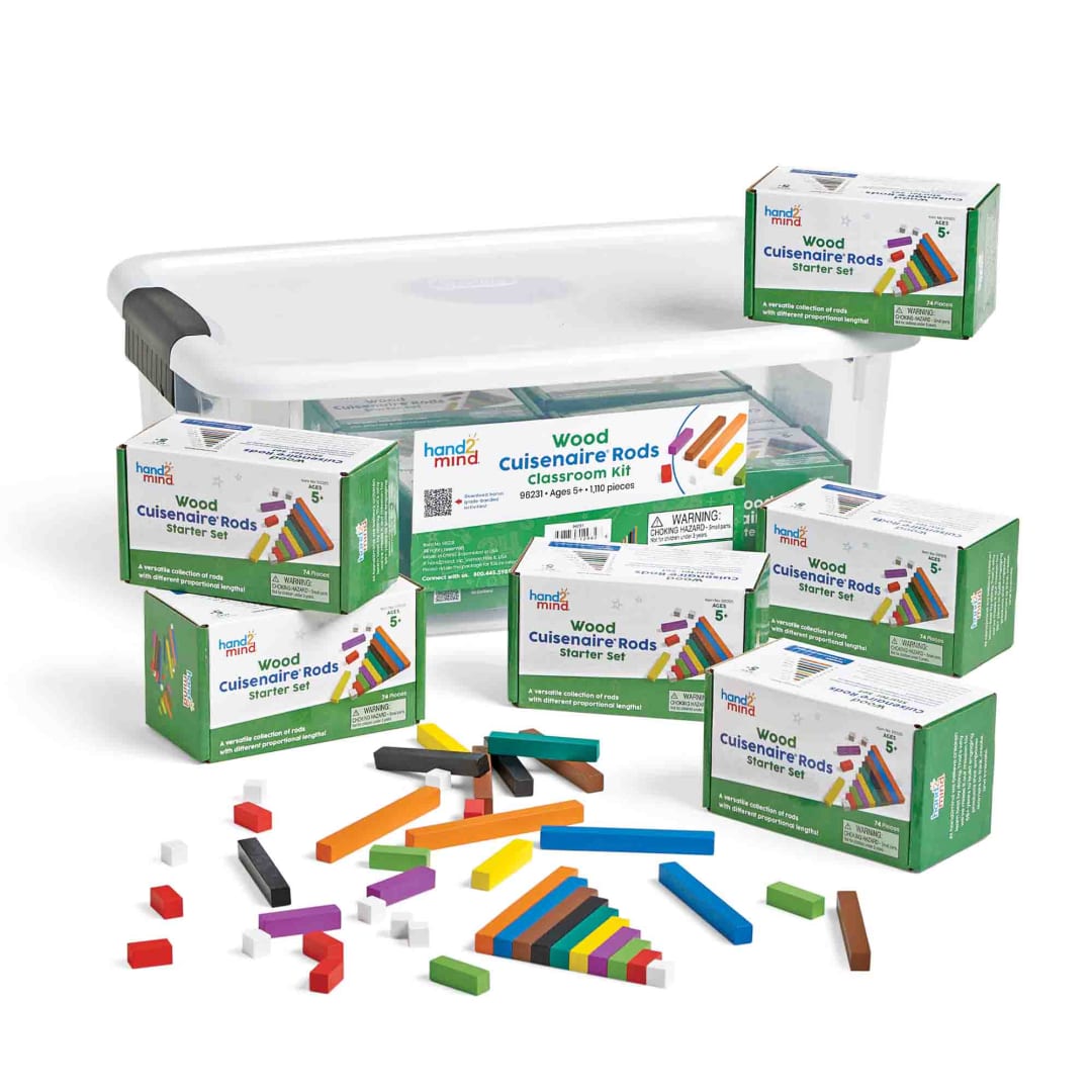 Wood Cuisenaire® Rods Classroom Kit