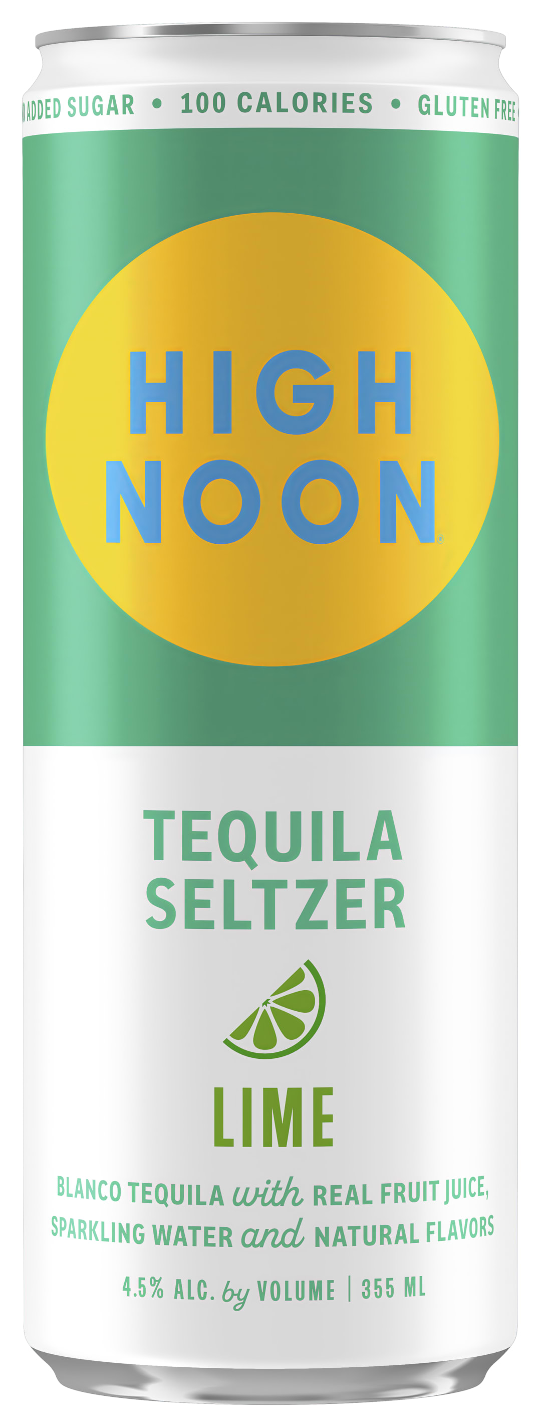 High Noon Lime Tequila Hard Seltzer Single Serve 355ml Can