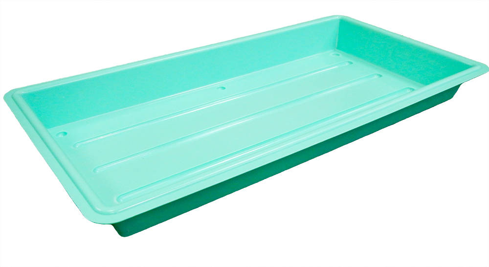 TRAY, PLANTER W/HOLE, 22X11X2.5"