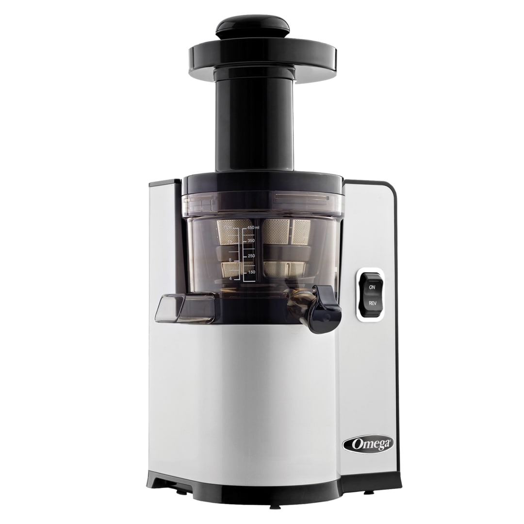 Omega Pure Press Cold Press, Vertical Low-Speed Juicer, in Silver (VSJ843QS)