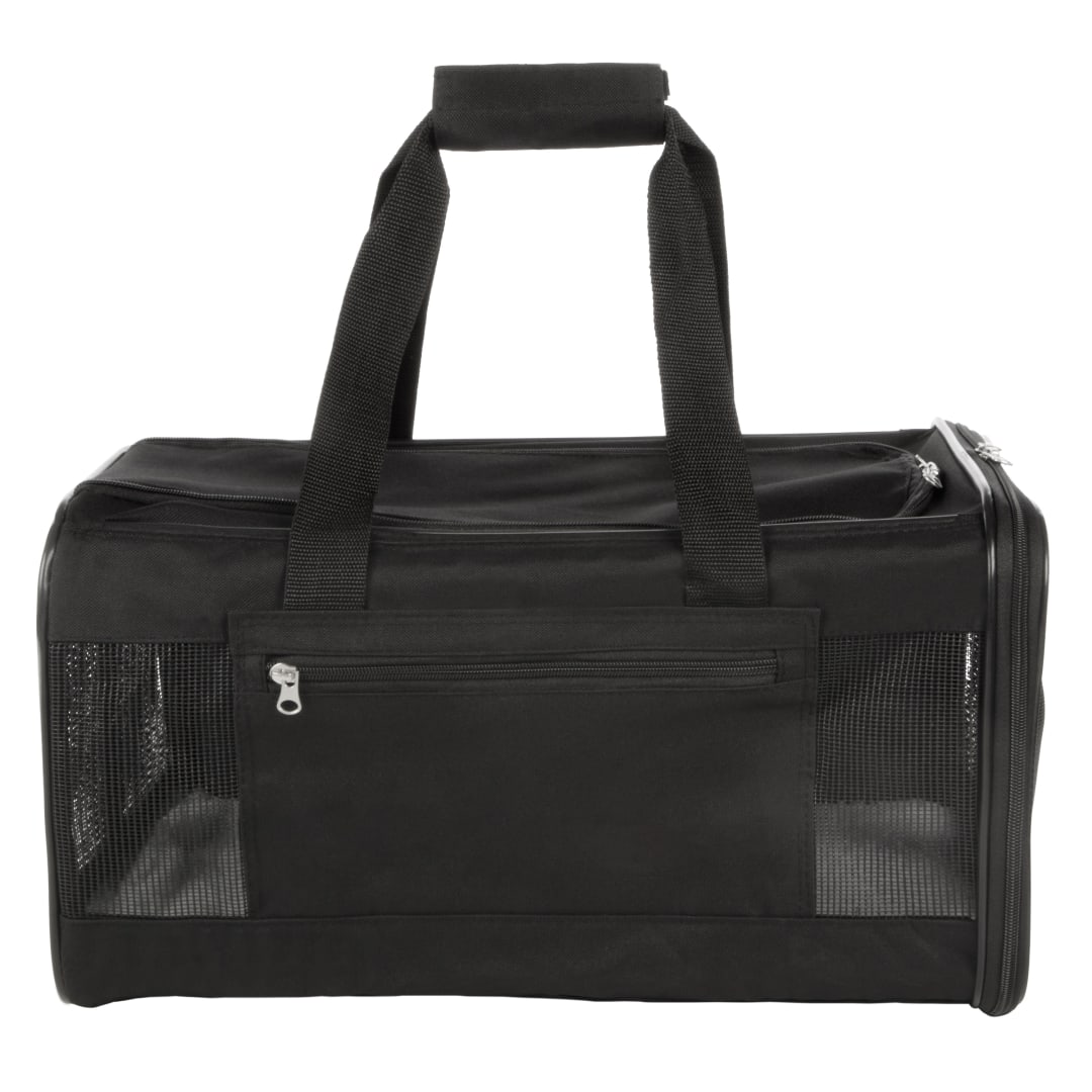 TrustyPup Easy Explorer Travel Pet Carrier, Guaranteed On Board, Black, Medium