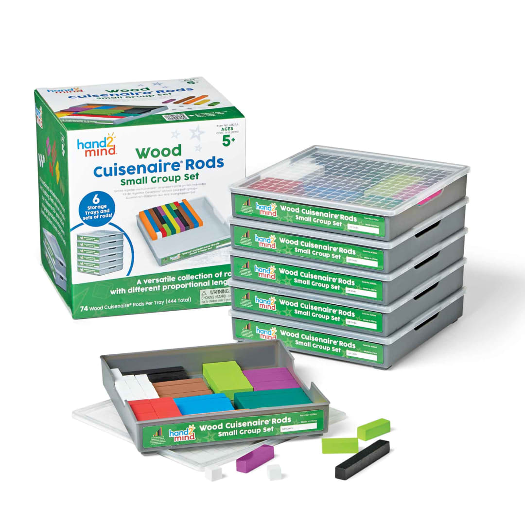 Wood Cuisenaire® Rods Small Group Set