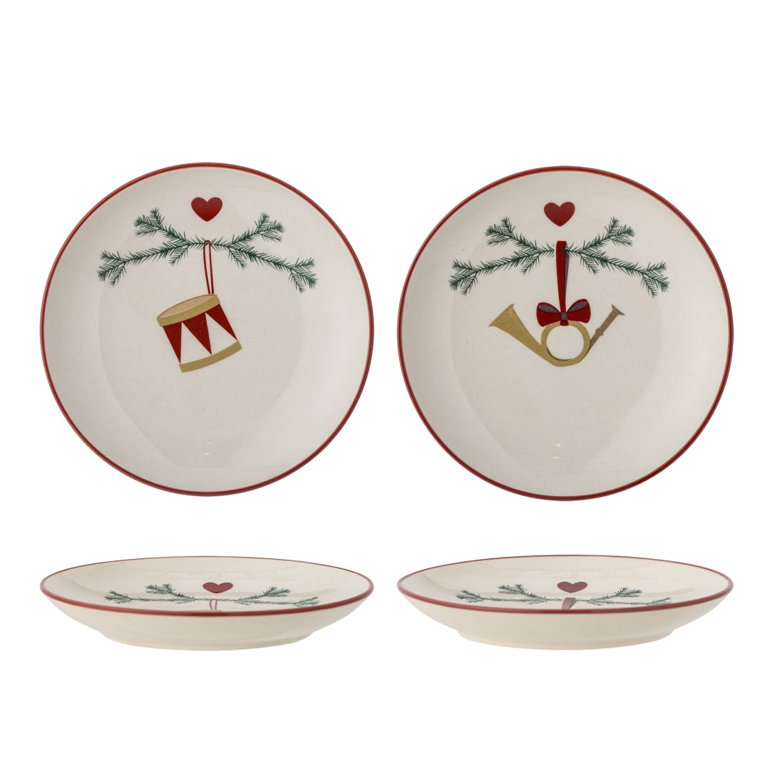 82062276 - Yule Plate, Nature, Stoneware STOCK: 294