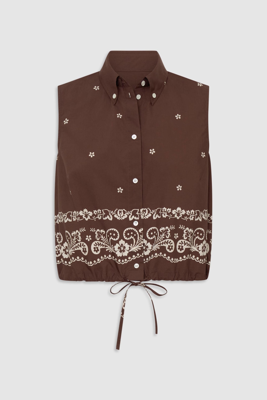 Floral Bandana Crop Shirt