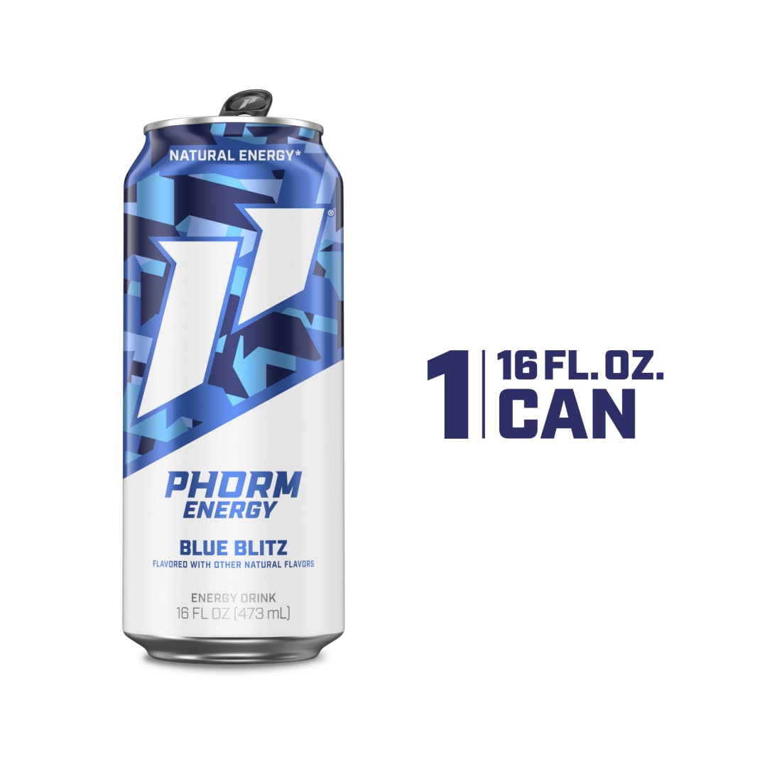 Phorm Energy Blue Blitz 16 oz Single CAN - CFS Update 0ABV