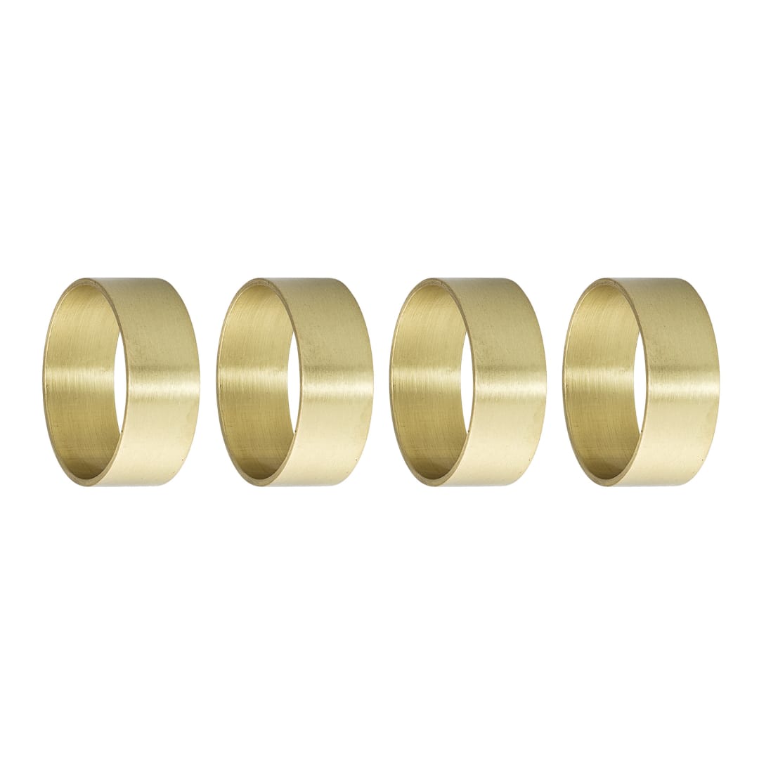 48009130 - Laurie Napkin Ring, Gold, Brass STOCK: 300
