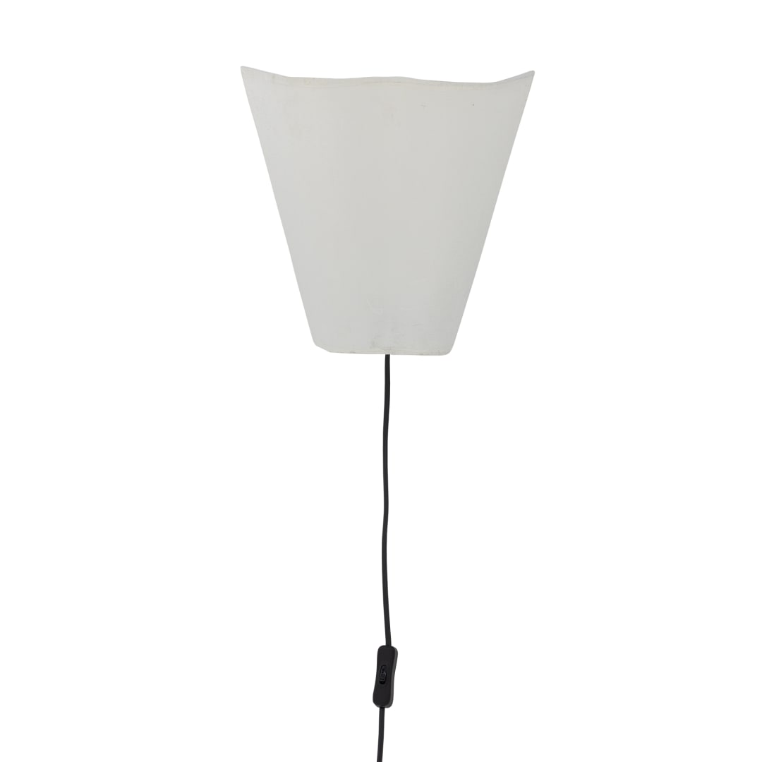 82062224 - Janese Wall Lamp, White, Paper STOCK: 135