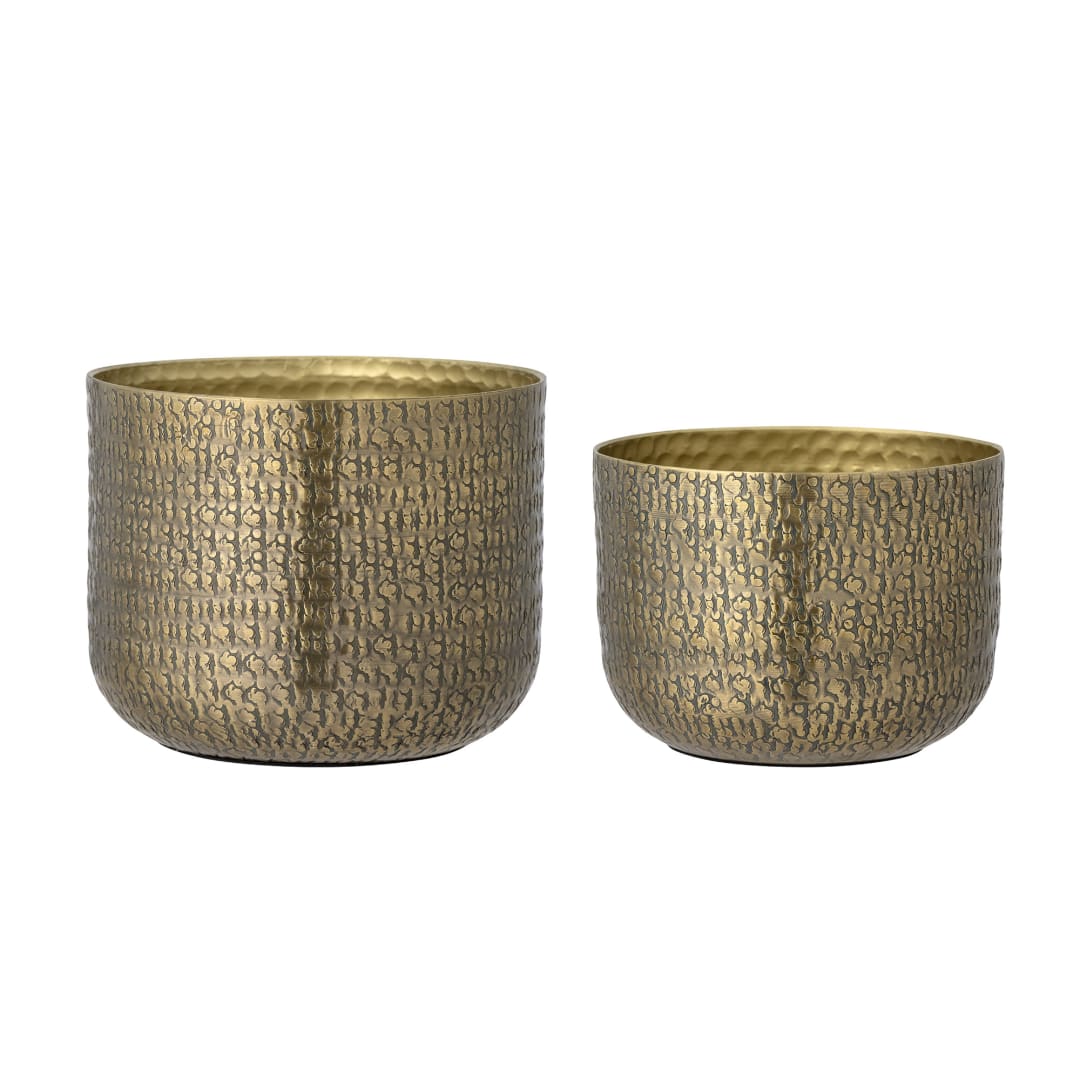 82059658 - Constance Flowerpot, Brass, Aluminum STOCK: 33